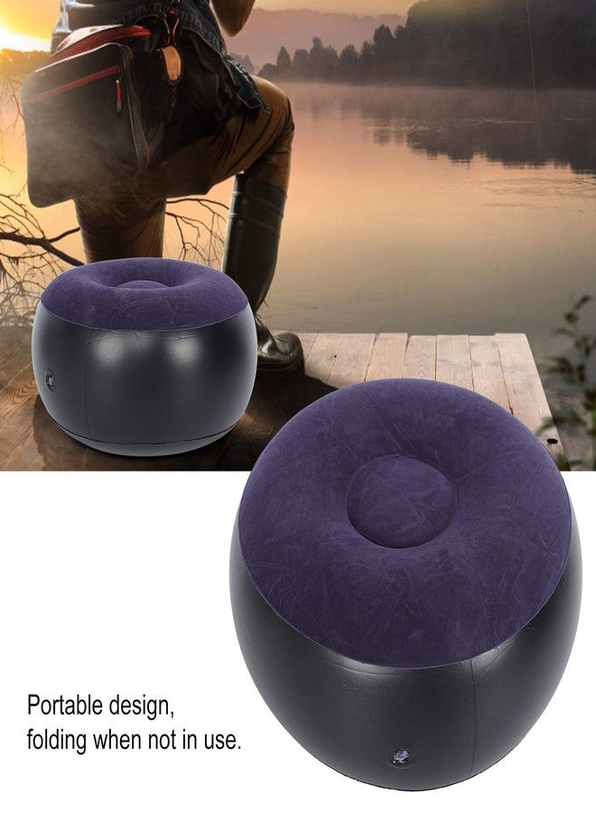 Zunate Portable Inflatable Couch Camping Chair for Outdoor, Inflatable Flocking Stool for Adults Kids Single, Mini Inflatable Chair Sofa for Home Office Travel - Image 4