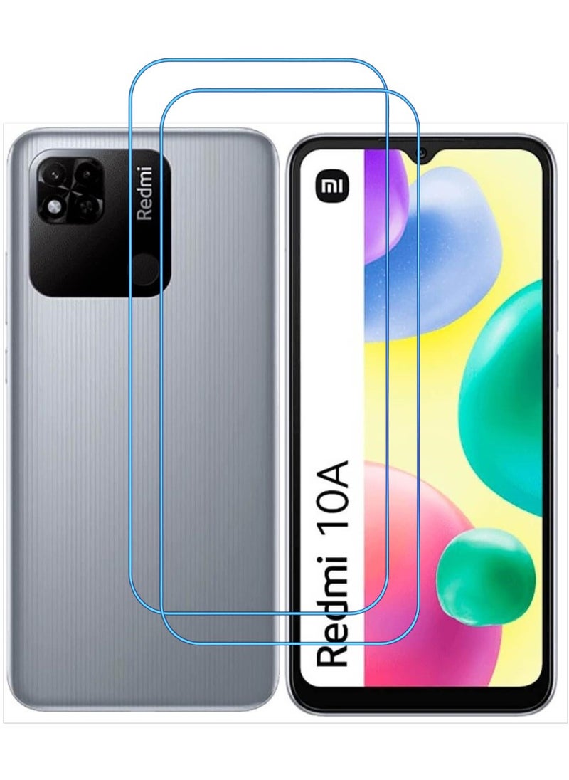 ACLIX 2 Pieces Antistatic ESD Dustproof Premium Quality High Definition Clear Tempered Glass Screen Protector Designed For Xiaomi Redmi 10A - Image 1