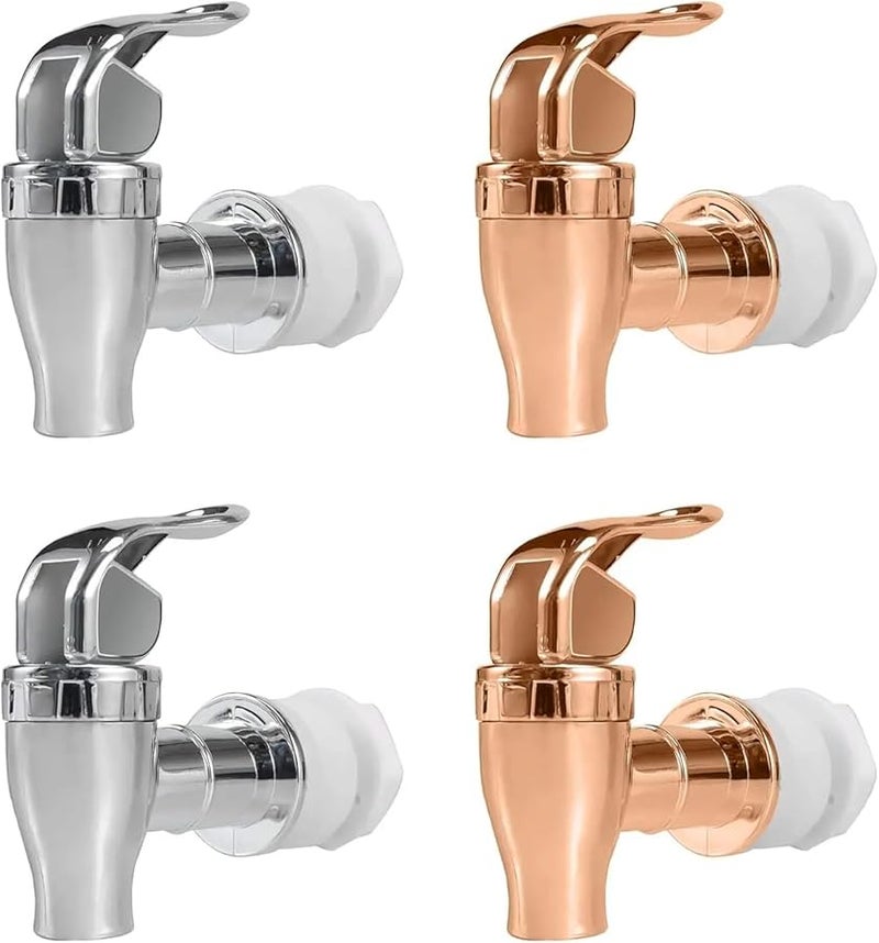 فضة 2 قطعة صنبور مشروبات من الدرجة الغذائية صمام تبديل للحنفية لموزع العصير في البار المنزلي - Image 3