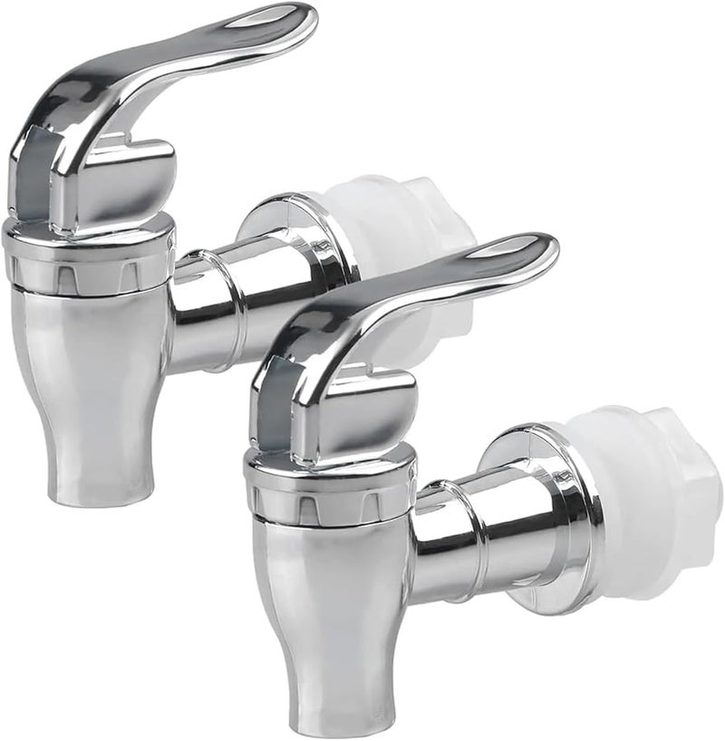 فضة 2 قطعة صنبور مشروبات من الدرجة الغذائية صمام تبديل للحنفية لموزع العصير في البار المنزلي - Image 2