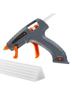 LAWAZIM Cordless Glue Gun -15W 3.7V Grey - Hot Melt Glue Gun with 16 Glue Sticks (7.4x200mm) and USB Cable Battery Operated Glue Gun DIY Tool for Art Crafts Decorations  - Image 1