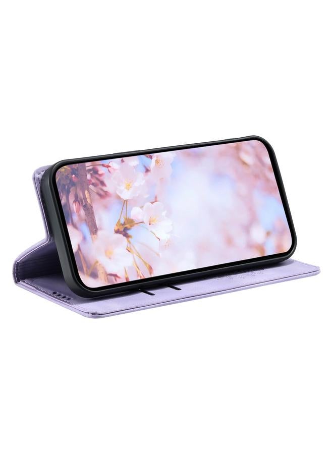 erorex Case For Motorola Moto G84 Totem Embossed Magnetic Leather Phone Case - Image 5