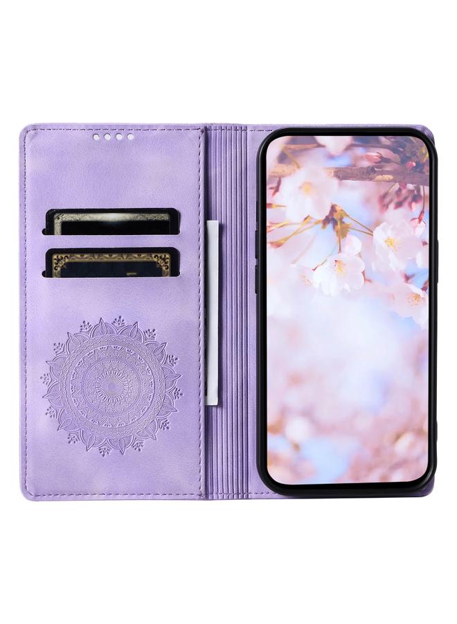 erorex Case For Motorola Moto G84 Totem Embossed Magnetic Leather Phone Case - Image 4