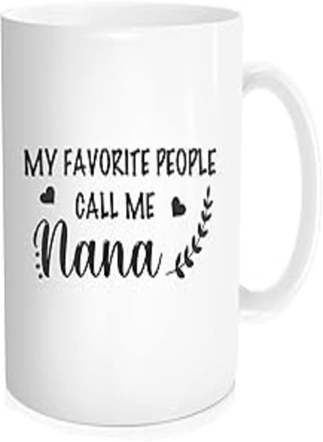 Generic Waldeal Funny Coffee Mug, My Favorite People Call Me Nana Coffee Mug for Nana, Grandma, Grandmother - Nana Mug Gifts for Nana from Grandchildren - 11 Oz Ceramic Coffee Mug with Gift Box 