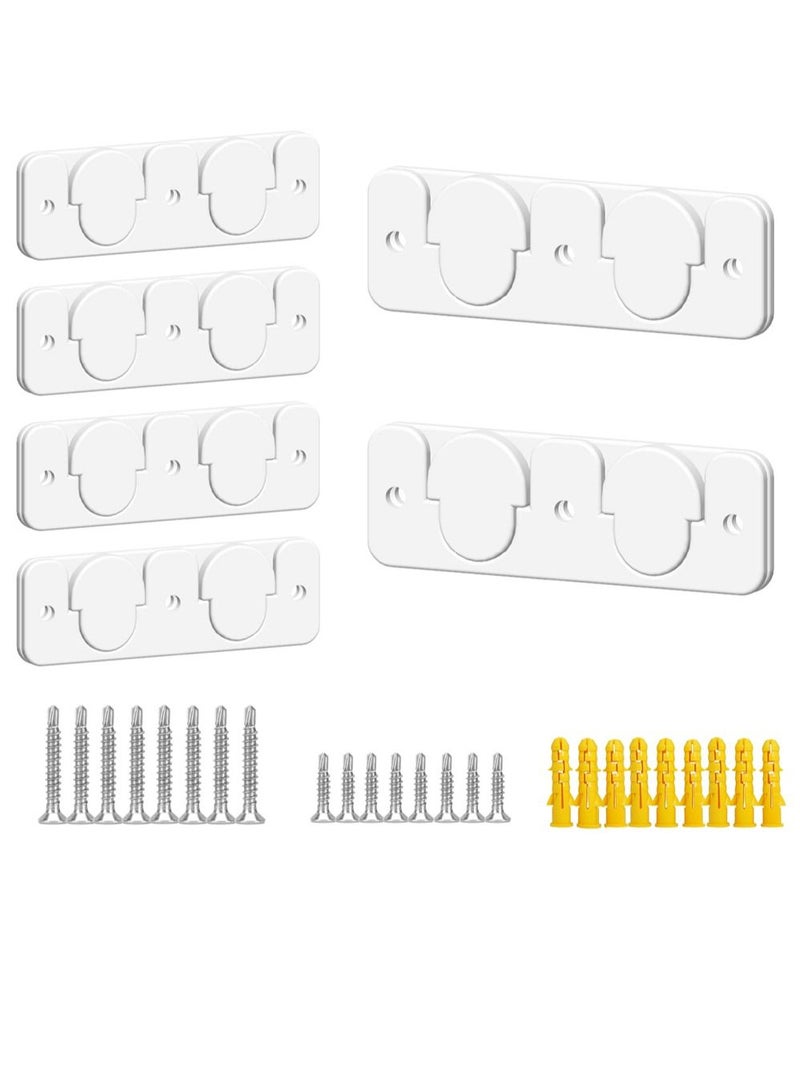 Excefore Picture Frame Hangers 6 Pairs White French Studs Hidden Brackets Interlocking Z Bar Clips Wall Mounting Brackets Wall Shelves for Hanging Wall Painting Mirrors Artwork - Image 1