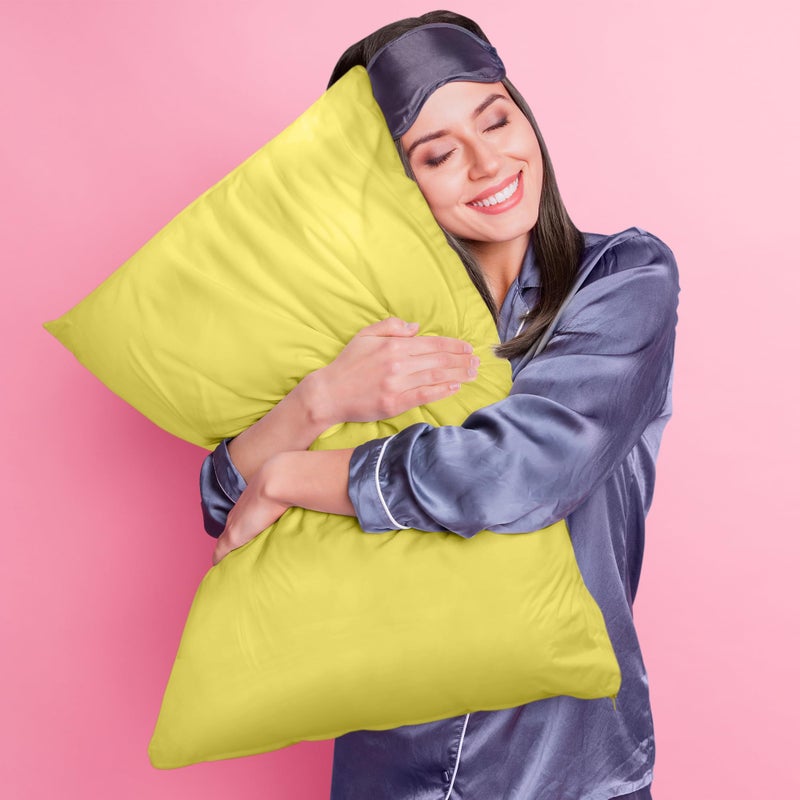 Utopia Bedding Waterproof Pillow Protectors Zippered (2 Pack  Yellow) Standard Size  Zippered Pillowcases  Bed Bug Proof Pillow Encasement Covers 20 x 26 Inches - Image 3