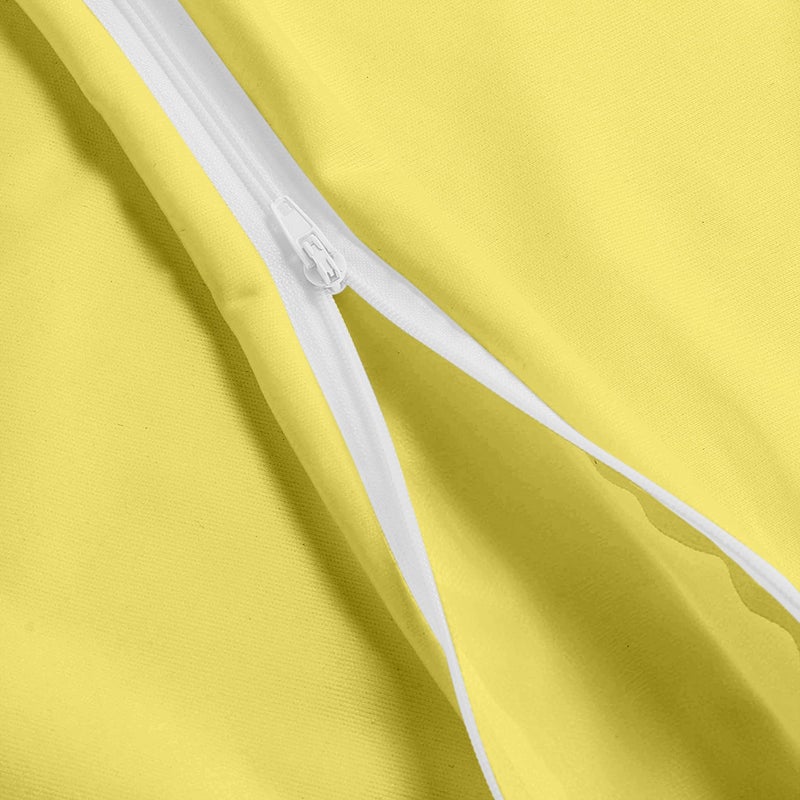 Utopia Bedding Waterproof Pillow Protectors Zippered (2 Pack  Yellow) Standard Size  Zippered Pillowcases  Bed Bug Proof Pillow Encasement Covers 20 x 26 Inches - Image 5