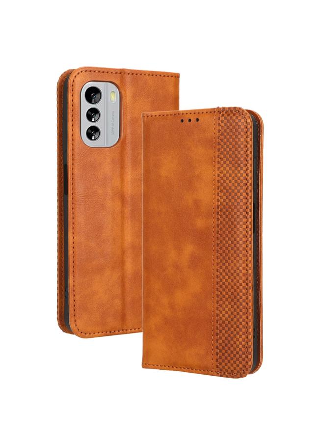 S-TOP Case For Nokia G60 5G Magnetic Buckle Retro Texture Leather Phone Case - Image 2