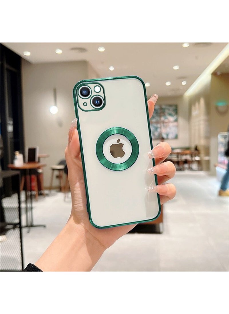 Zebana Apple iPhone 14 Case Glint Silicone Case Green  - Image 2