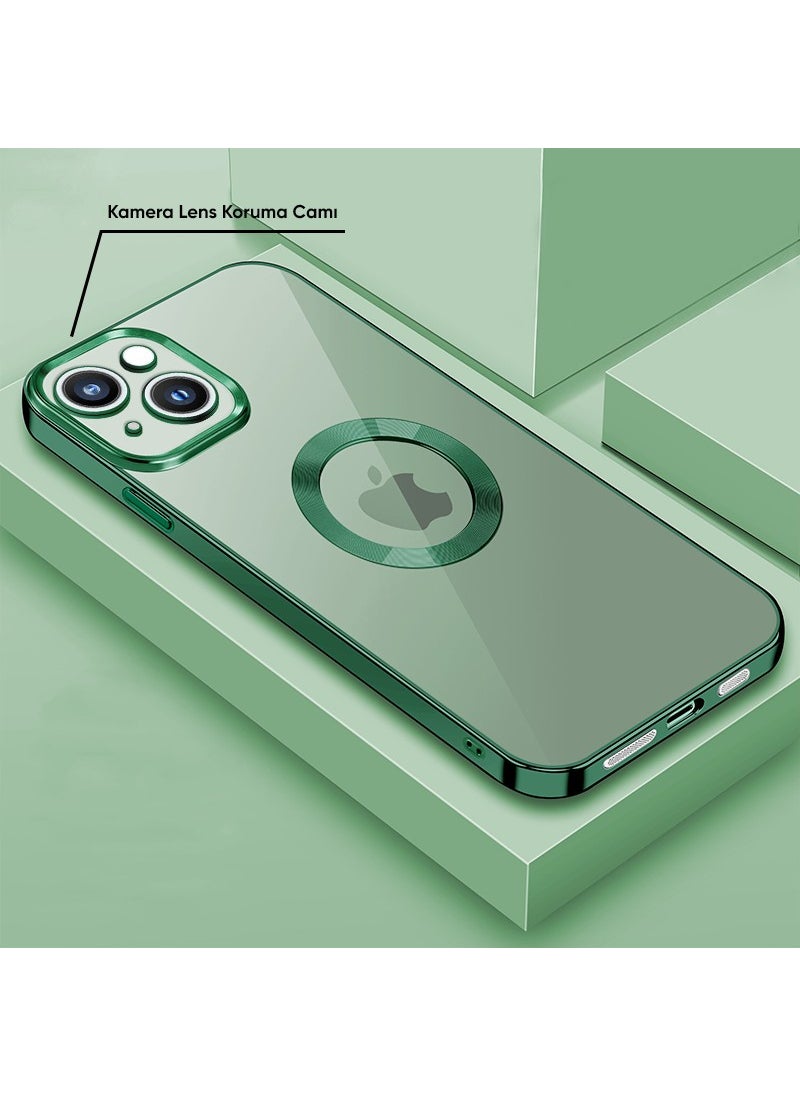 Zebana Apple iPhone 14 Case Glint Silicone Case Green  - Image 4