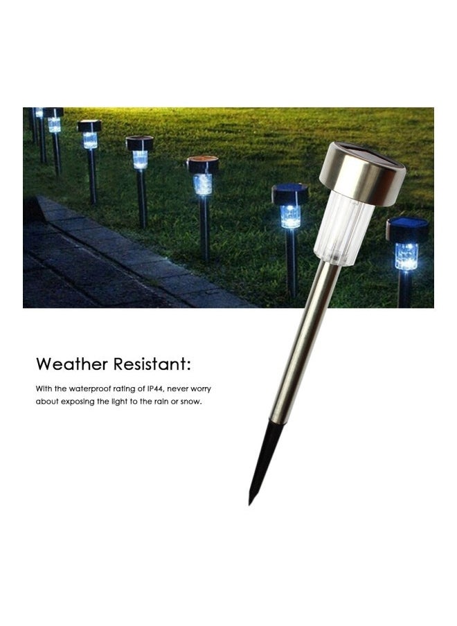 NIBEMINENT 12-Piece LED Solar Powered Outdoor Night Lights White 1.9x1.9x14inch  - Image 3