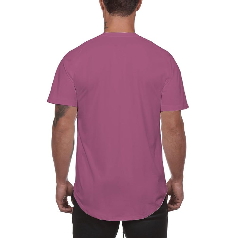 Muscle Killer 3 Pack Men's Gym Workout Bodybuilding Fitness Active Athletic T-Shirts Workout Casual Tee (Large, Black+Apricot+Dark Purple) - Image 4