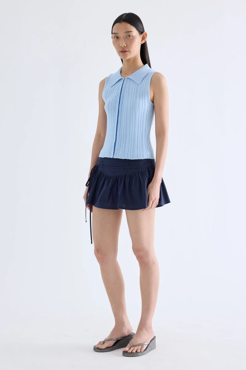 ذا اديتورز ماركت Pamoryn Collared Knit Tank