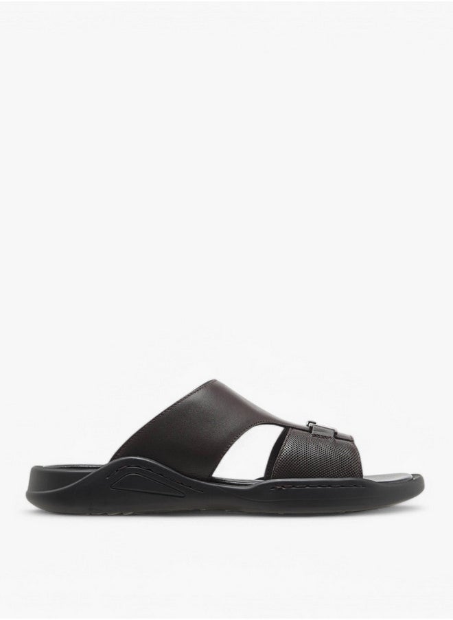 DUCHINI Men's Solid Slip-On Sandals  - Image 3