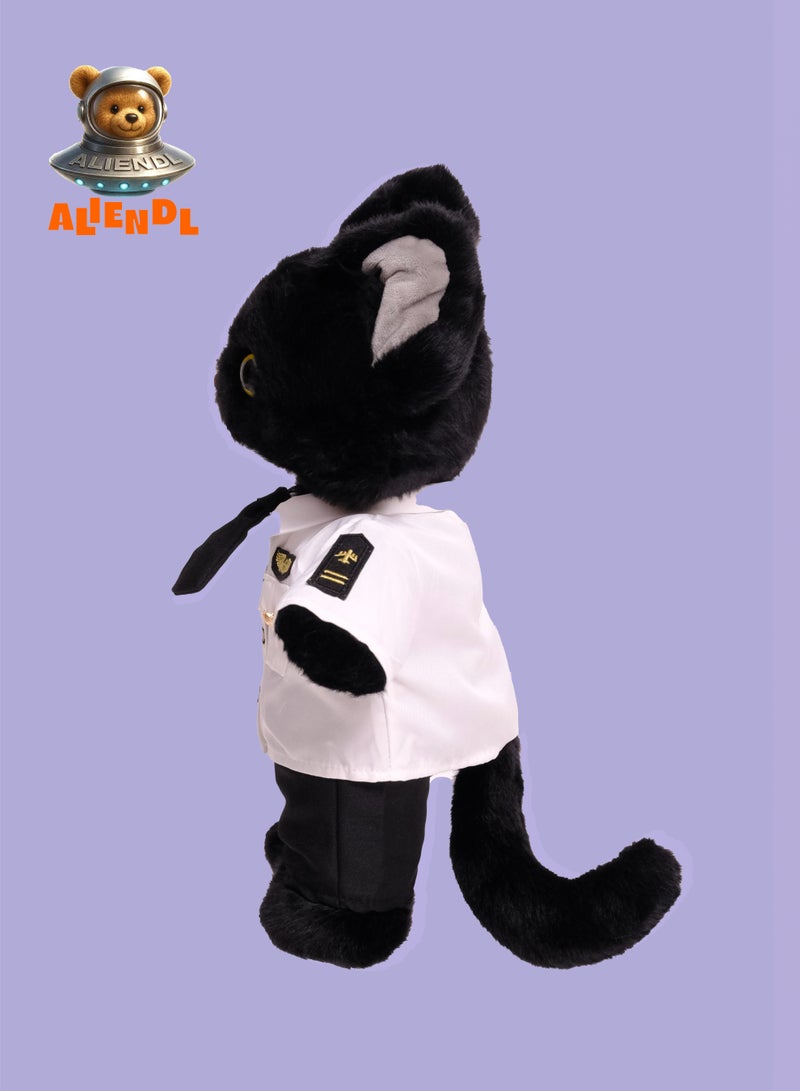 ALIENDL Mystic Cat – Plush Cat Stuffed Animal Toy for Baby Kids, Soft Cute Cat Plush Gift Set with Removable Clothes & Pouch, Perfect Gift for Kids, Friends & Couples - Image 3