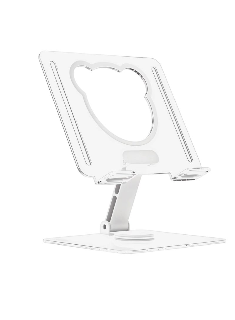 BenQuand 360 Degree Rotating Mobile Tablet Stand, Adjustable Tablet Holder-Adjustable Foldable Desktop Table Holder Base,Multi-Angle, Non-Slip Silicone Base,Portable iPad Stand for Desk  - Image 1