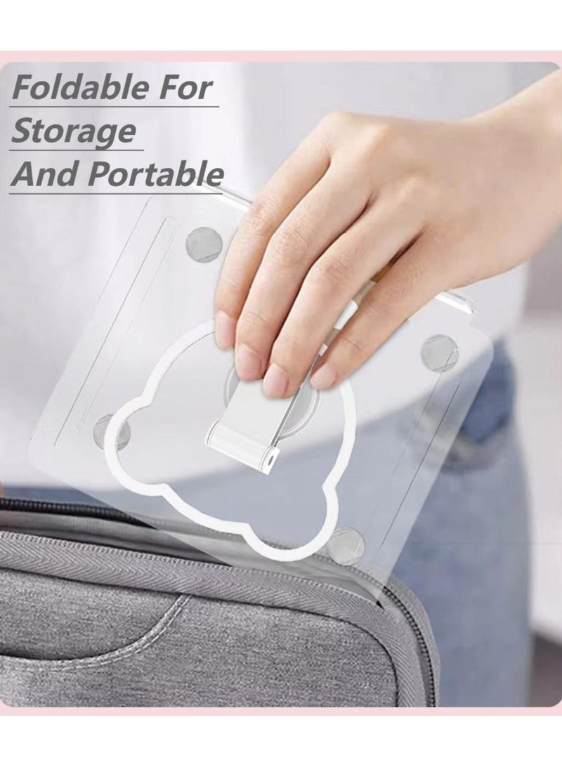 BenQuand 360 Degree Rotating Mobile Tablet Stand, Adjustable Tablet Holder-Adjustable Foldable Desktop Table Holder Base,Multi-Angle, Non-Slip Silicone Base,Portable iPad Stand for Desk  - Image 4