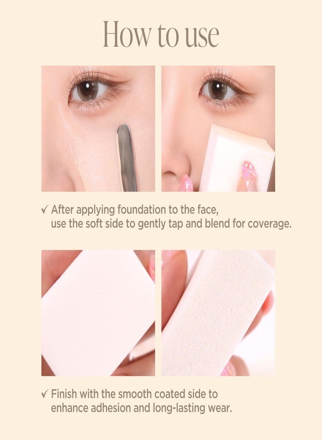 Piccasso Latex Square Makeup Sponges 6P – High Elastic Face Sponges for Foundation, Soft Square Sponges for Makeup, Perfect for Detailed Coverage & Smooth, Seamless Application - Image 3