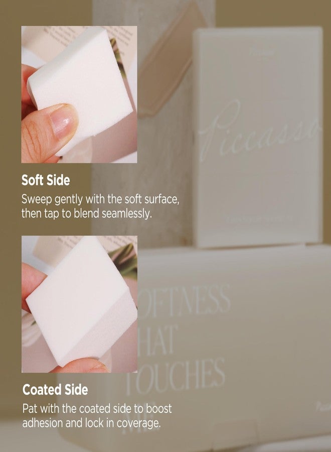 Piccasso Latex Square Makeup Sponges 6P – High Elastic Face Sponges for Foundation, Soft Square Sponges for Makeup, Perfect for Detailed Coverage & Smooth, Seamless Application - Image 5