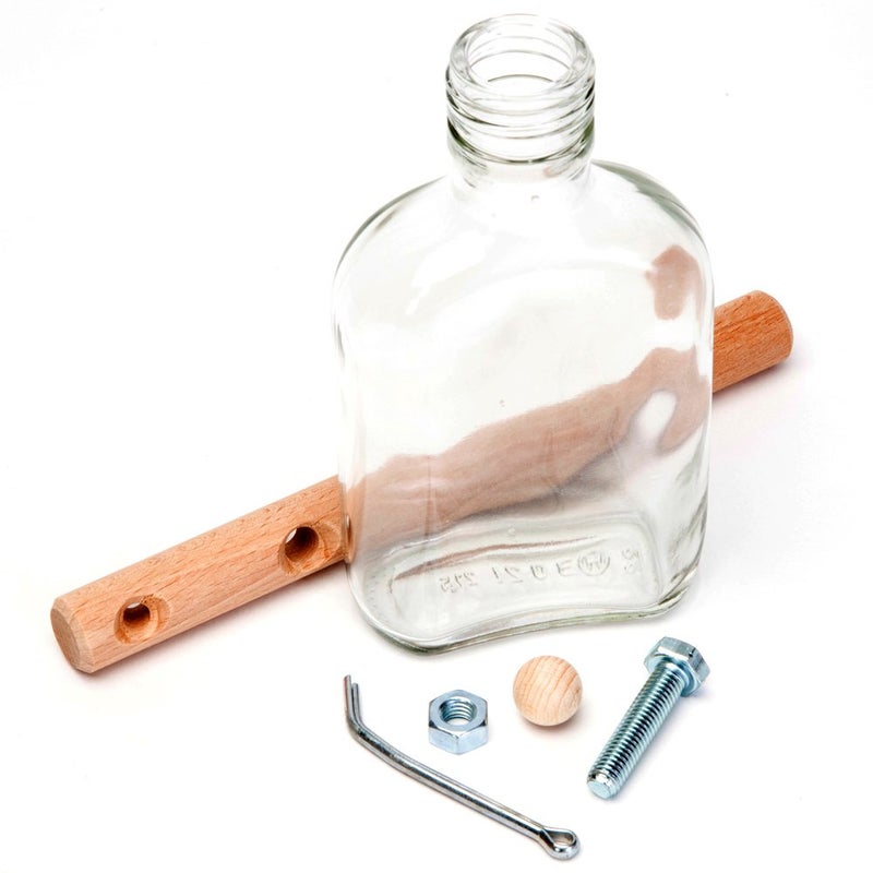 Bits and Pieces - Bottled Frustration Impossible Puzzle Bottle - Glass Bottle Brain Teaser Puzzles for Adults â€“ Brain Game - 3" x 8" x 1-1/2" - Image 4