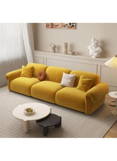 Comfynest Modern Velvet Sofa Set Perfect for Your Living Room (Yellow)  - Image 1
