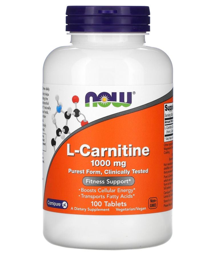 now L-Carnitine 1000 mg 100 Tablets