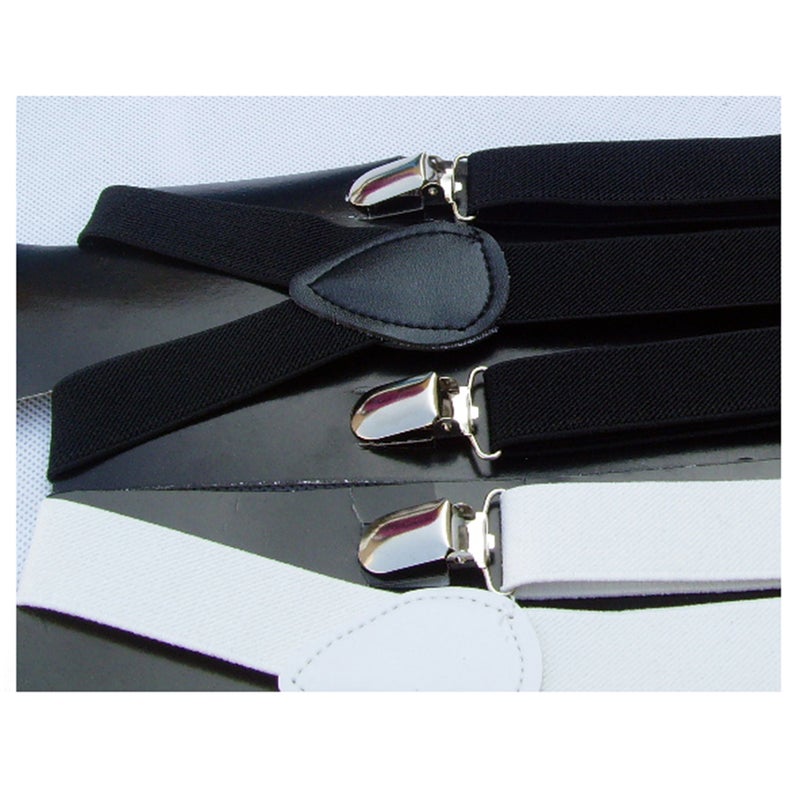 Generalduty Male and Female Trousers Pants Elastic Suspender with Clips(Black) - Image 4