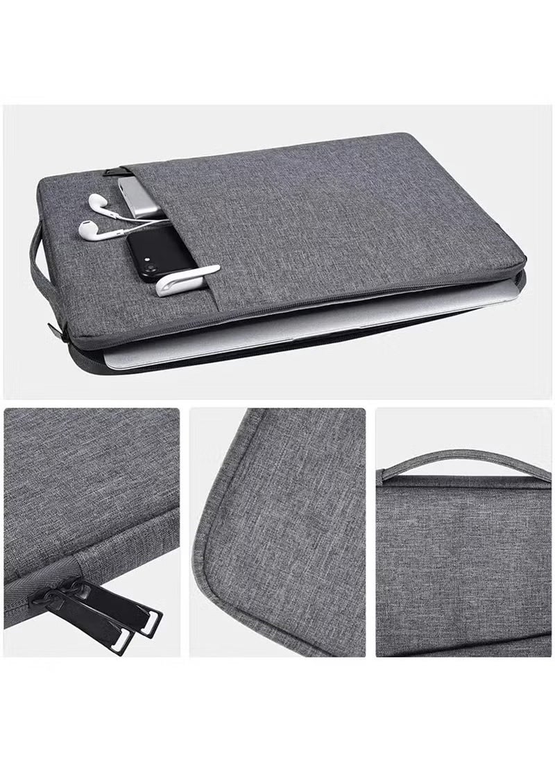 Arabest - 15.6-Inch Laptop Sleeve with Handle, Protective Case with Zipper Portable Monitors Computer Bag, Dark Grey - Image 1