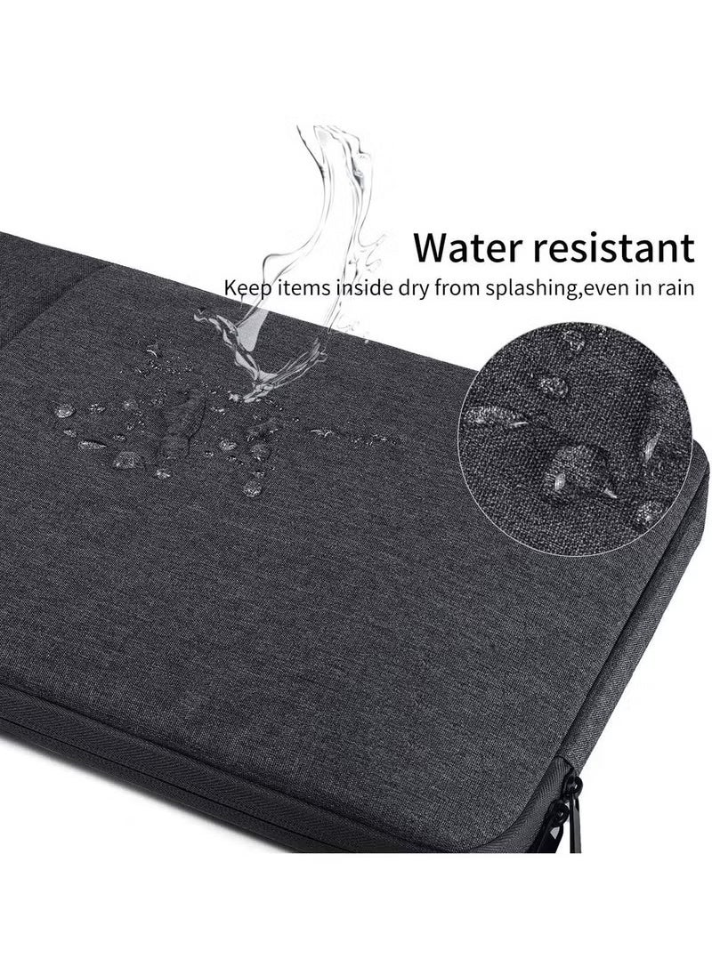 Arabest - 15.6-Inch Laptop Sleeve with Handle, Protective Case with Zipper Portable Monitors Computer Bag, Dark Grey - Image 1