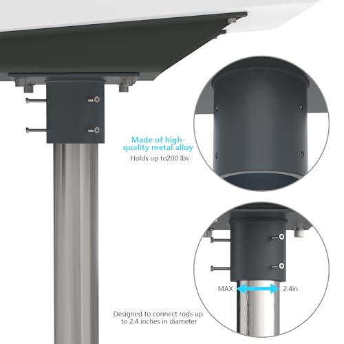 XLTTYWL Starlink Mount, Starlink Flat High Performance Pipe Adapter- Premium Starlinks High Performance Wedge Mounting Kit for Star Link HP Internet Kit Satellite, UTA-222 - Image 4