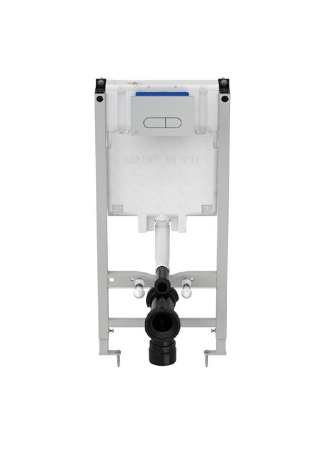 DANUBE HOME IS- Eco 2.0 Concealed Tank R0630AA And Push Plate R0115AA | Metal Body WC Accessories | Conceald Tank For Toilet Bathroom Washroom - Blue/Grey/White  - Image 1