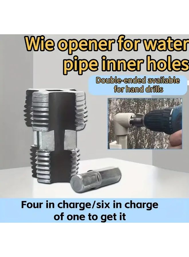 Silvery Aluminum Alloy NPT Pipe Thread Tap Durable Manual Tool for Plumbers Electricians - Image 5