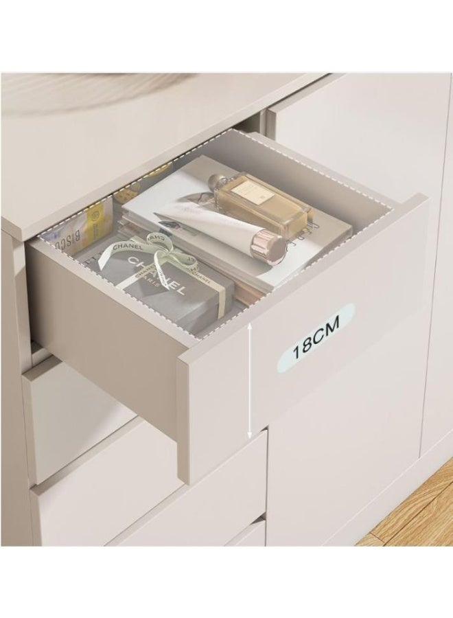 جولدن خزانة أدراج بيضاء، أربعة أدراج، خزانة أدراج لغرفة النوم، خزانة أدراج للمكتب، خزانة أدراج لغرفة المعيشة، أثاث غرفة نوم عصري وبسيط، خزانة تخزين حائطية (DGC001) - Image 5