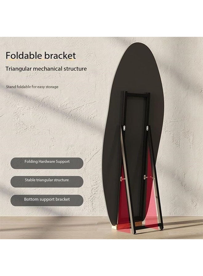 Decorhills Irregular Shape Modern Make Up Mirror with Floor Stand for Bedroom and Bathroom 60x165CM - Image 4