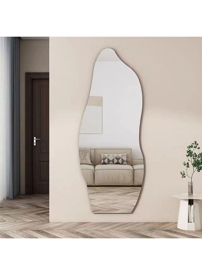 Decorhills Irregular Shape Modern Make Up Mirror with Floor Stand for Bedroom and Bathroom 60x165CM - Image 5