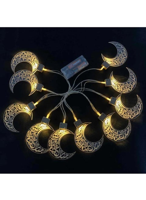 1pc Led Ramadan Decorations Moon Star String Lights EID Mubarak Decor for Home Islam Muslim Event Party Supplies Eid Al-Fitr