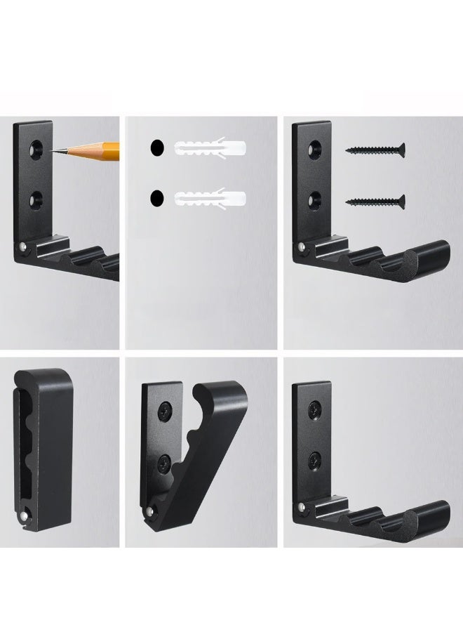 Loquat Folding Coat Hooks, Wall Mounted Aluminum Alloy Hooks, 5Pcs Foldable Hook for Hanging Towel, Hangers, Hat, Backpacks, Clothes, Suitable for Bathroom, Bedroom, Living Room  - Image 4