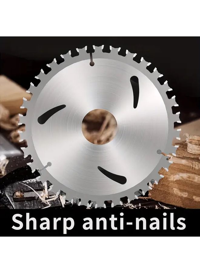 1pc Hardened Alloy Double Sided Wood Cutting Disc 7 Inch 60 Teeth Multifunctional Professional Dual Use Circular Saw Blade - Image 2