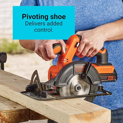BLACK+DECKER 20V 5-1/2" Cordless Circular Saw, Bare Tool Only (BDCCS20B) - Image 4