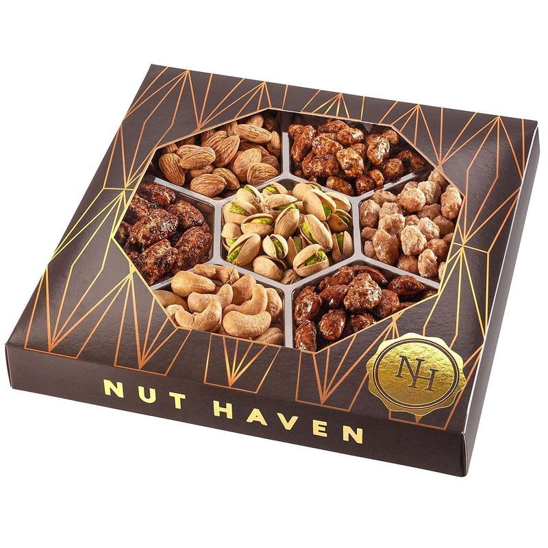 Thanksgiving Nuts Gift Basket - Assortment of Sweet & Roasted Salted Gourmet Nuts - Assorted Food Gift Box for Christmas, Holiday, Family, Sympathy, Men & Women. - Image 2