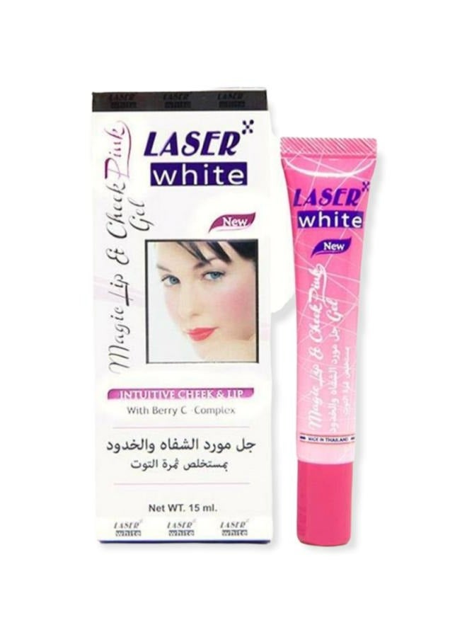 ليزر وايت جل ماجيك للشفاه والخدود الوردية 15 مل - Image 1