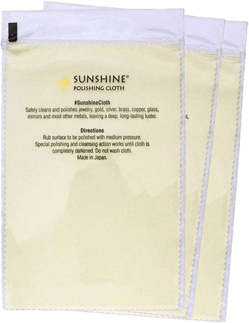 3 Polishing Cloths for Sterling Silver, Gold, Brass and Copper Jewelry Polishing Cloth