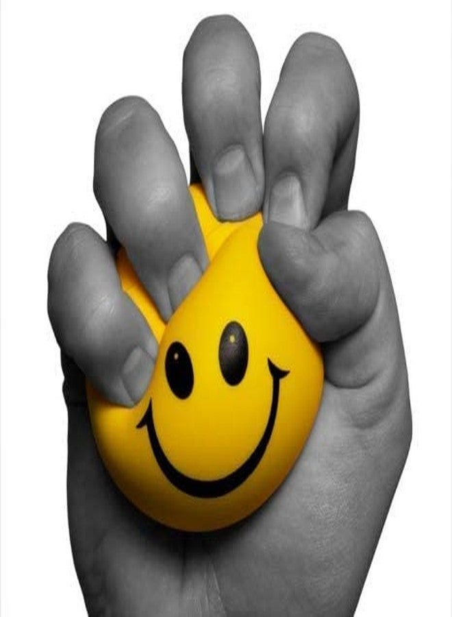 Smart Villa Traders Smiley Face Squeeze Ball Yellow Reliver Ball, Smiley Face Squeeze Balls for Kids and Adults for Stress Relief and Playing, Stress Relief (Pack of 1) - Image 1