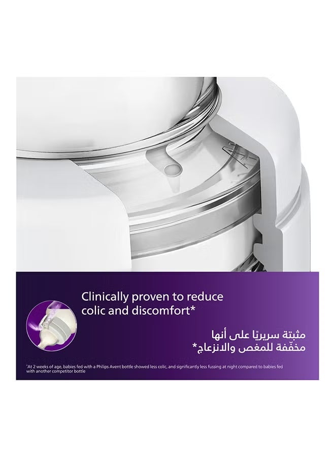 فيليبس رضّاعة أطفال مضادة للمغص 125 مل | حلمة تدفق مناسبة للمواليد الجدد | من عمر 0 ​​شهر فما فوق | العلامة التجارية رقم 1 التي توصي بها الأمهات حول العالم | مثبت سريريًا أنها تقلل المغص وعدم الراحة - Image 5