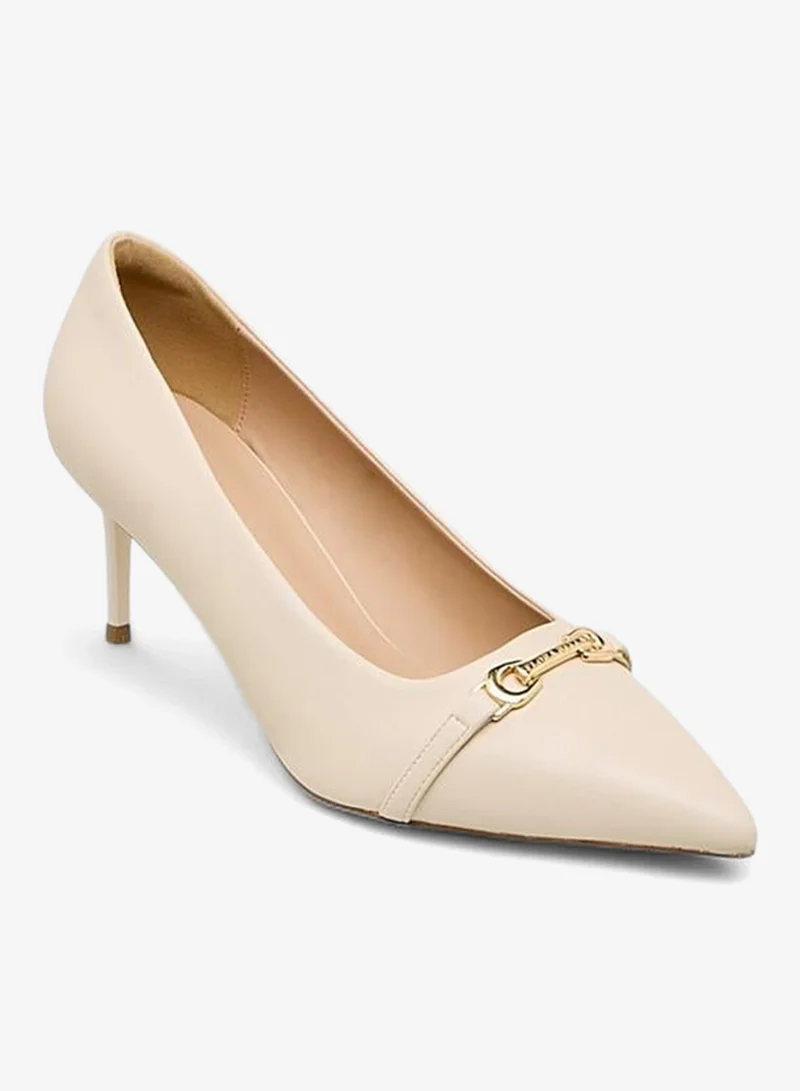 Flora Bella By Shoexpress CREAM Flora Bella Women Pointed Toe Pumps for Women | Best Price UAE