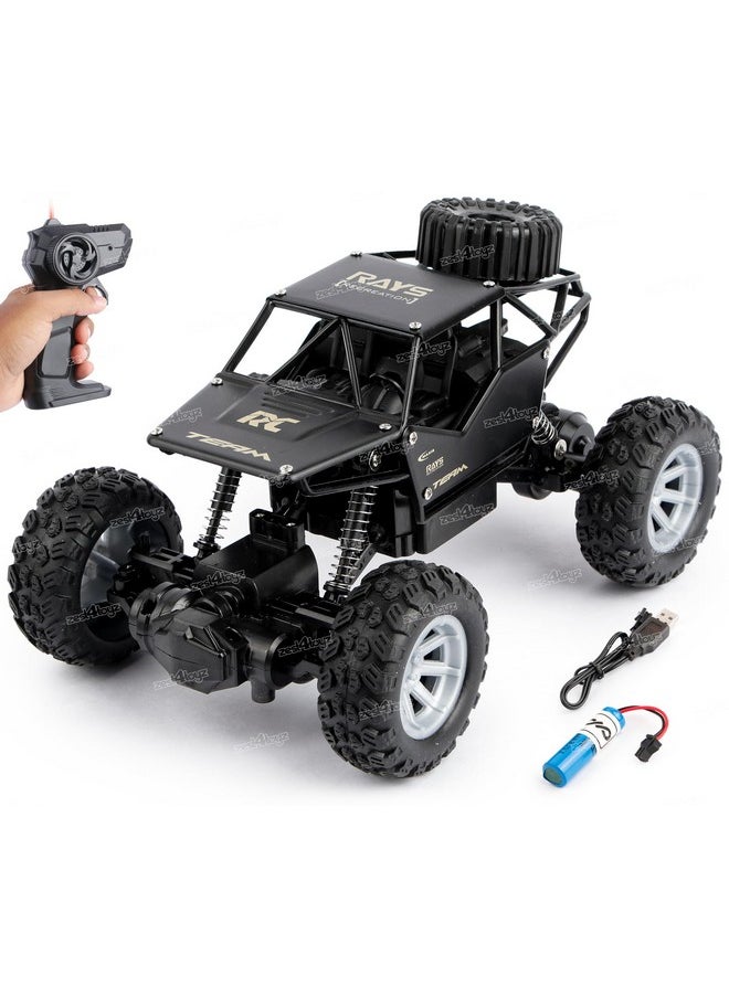 Zest 4 Toyz - Zest 4 Toyz Remote Control 1:18 Rock Crawler 2WD High Speed Rechargeable Off-Road Monster Truck | Car for Boys 10 Years | Kids Toy - Black - Image 1