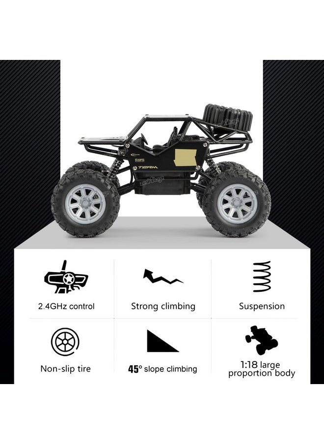 Zest 4 Toyz - Zest 4 Toyz Remote Control 1:18 Rock Crawler 2WD High Speed Rechargeable Off-Road Monster Truck | Car for Boys 10 Years | Kids Toy - Black - Image 1