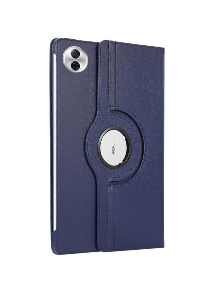 VKL Case Compatible with Honor Pad 10 12.1 Inch (2025) HEY3-W00/HEY3-W10, PU Leather Cover Sleep Wake Function 360 Rotating Stand Protective Shell (Dark Blue) - Image 2