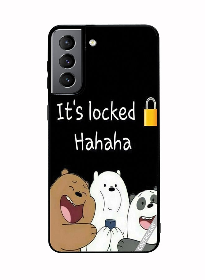 Protective Case Cover For Samsung Galaxy S21 Plus 5G Its Locked Design Black