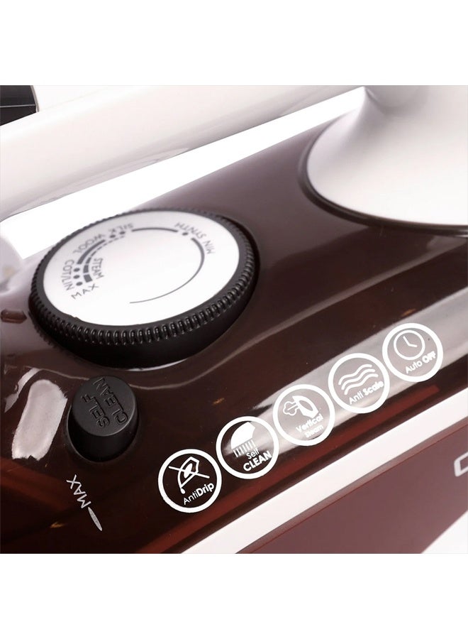 Castle Steam Iron 2400 Watt, Nano Ceramic Base - SI2024C